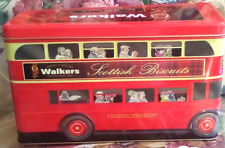 S  WALKERS SCOTTISH  BISCUIT SELECTION EMPTY BUS TIN 25X15X9CM LONDON TRANSPORT picture