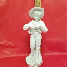 Vtg J. Morie Harvest Time Boy 13in Tall Bisque Porcelain Figurine. Has Damage  picture