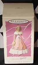 Vintage Hallmark Keepsake Ornament Springtime 96' Barbie QX080642 Pink Christmas picture