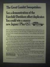 1966 Fairchild-Davidson Offset Duplicator Ad - Jaguar picture