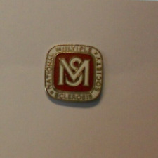 Multiple Sclerosis National Society, Collectible Red & White Silver Tone MS PIN picture