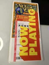 LOTTERY TICKET HOLDER SLEEVE PROTECTOR ENVELOPE. NY LOTTERY. POWERBALL picture