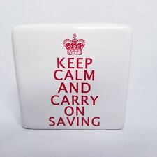 Creative Tops Ceramic Keep Calm And Carry On Saving Bank 4.5