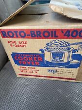 Vintage ROTO-BROIL 400 AUTOMATIC COOKER FRYER 6 Quart picture