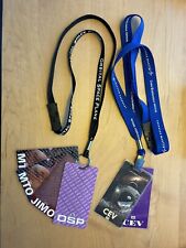 Two Lanyards With Multiple Lockheed Martin Employee Mission Badges.  Very Rare picture