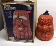 Vintage Wee Crafts Gypsum Halloween PAPA PUMPKIN JACK O LANTERN in Original Box picture