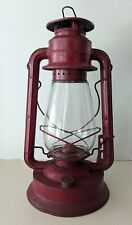 Vintage Dietz No. 2 Blizzard Red Kerosene Lantern N.Y. USA w/Clear Globe picture