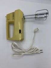 Vintage GE General Electric 3-Speed Portable Hand Mixer Harvest Colors 420A  picture