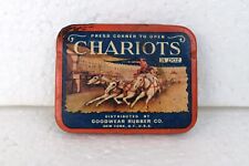 Vintage Chariots Condom Ad Litho Tin Box Goodwear Rubber Co New York U.S.A Colle picture