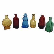 Vintage Collectable Miniature Bottles Set of 6 Wheaton Taiwan Nevada Cathedral picture