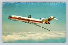 Airplane, Continental 727 Trijet Airlines  Vintage Souvenir Postcard picture