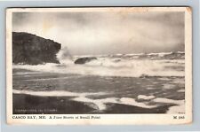 Casco Bay ME-Maine, A June Storm at Small Point Vintage Souvenir Postcard picture