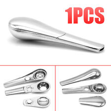 Portable Magnetic Metal Spoon Smoking Pipe Silver With Gift Box- FAST SHIP US picture