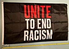 Black Lives Matter Flag  USA SELLER Unite To End Racism Biden Sign 3x5 picture