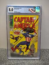 Captain America #105 CGC 8.0  1968 Batroc, Swordsman, Living Laser picture