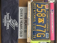 Help Tunneltotowers PENNSYLVANIA BICENTENNIAL LICENSE PLATE. FLAWLESS picture