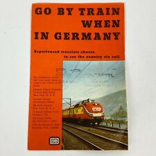 1970's German Federal Railroad - Map & Brochure Go By Train When in Germany picture