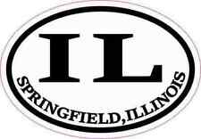 3X2 Oval IL Springfield Illinois Sticker Travel Luggage Decal Cup Car Stickers picture