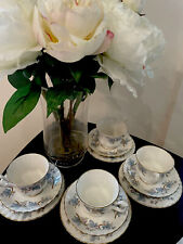 ROYAL KENT Vintage Tea  Service, Elegant Bluebell Design, Set Of 12, England EC picture