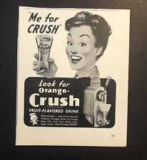 1950’s Crush Orange Drink Magazine Ad picture