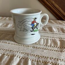 Vintage 1980 Personalized Mug Milt Cartoon Motorcycle Rider Mint Condition Heavy picture