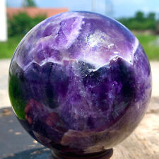 1.75LB Natural Dream Amethyst Quartz Crystal Sphere Ball Healing picture