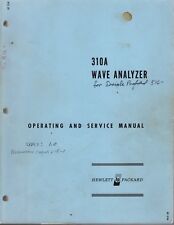Original Hewlett Packard 310A Wave Analyzer Operating & Service Manual picture