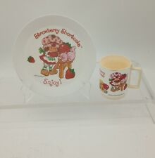 Vtg 1980's American Greetings Strawberry Shortcake  Cup Plate READ Stains  picture
