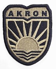Army ROTC University of AKRON OCP Hook Back Military Patch picture