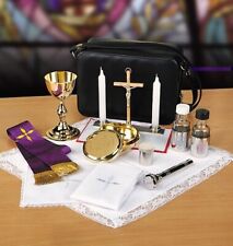 Deluxe Communion Set Sick Call Mass Travel Kit For Church or Sanctuary 8 1/2 In picture