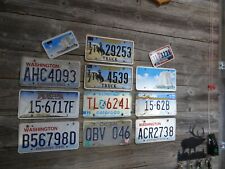 Craft Road Kill License Plates 12 License Plates with damage great for crafts picture