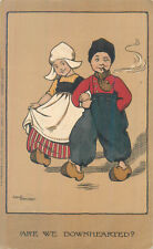 Are we Downhearted? by E.T. Parkinson Dutch drawn children couple 1911 picture