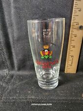 Vintage Giessener Biere Brauhaus Glass Cup 300 Jahre 6.5” .4L Germany Barware  picture