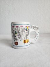 Vintage Elephant Circus Coffee Mug Cup W/ Elephant Handle picture
