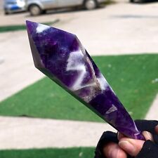 115gNatural Dream Amethyst Quartz Crystal Single End Magic Wand Targeted Therapy picture
