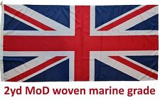 2yd premium Union Jack marine grade MoD woven cotton like UK flag toggled rope picture