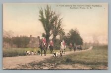 Shaw Plantation Hunt SOUTHERN PINES Hound Dogs—Hand-Colored Rare Antique 1930s picture