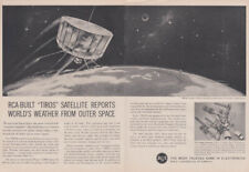 NASA Project Tiros Weather satellite built by RCA ad 1960 T picture