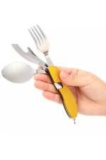 Travel Fork/Spoon/Knife Camping RV Pocket Kits Outdoor Tableware Folding Forks picture
