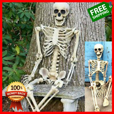 Halloween Human Skeleton Oversized Poseable Full Life Size Decoration Party Prop picture