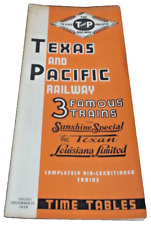 DECEMBER 17th, 1939 TEXAS & PACIFIC RAILWAY SYSTEM PUBLIC TIMETABLE picture