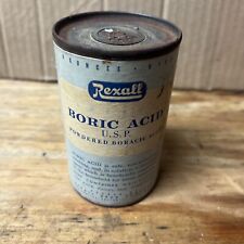 Vintage Rexall  4 OZ Advertising Tin With Original Contents picture