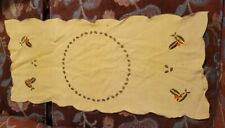 Vtg Table Runner Adorable Coffee Bean People  picture
