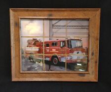 Vintage 1979 F.D.N.Y. MACK Fire Engine Photo on Tile picture