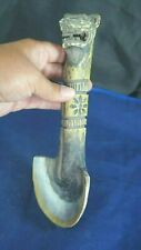 Peruvian Ceremonial Feline  knife -  made in wood and spondylus picture