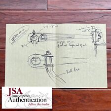 JOHN DeLOREAN * JSA * Hand Drawn Autograph UPPER ARM * TRUCK Concept picture