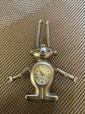 Vintage Metal Robot Quartz Clock picture