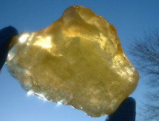 Libyan Desert Glass Meteorite Tektite impact specimen(  1290 crt)Deep yellow Gem picture