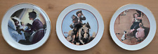 3 Vintage Norman Rockwell Plates About 6 1/2