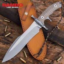 Rambo Licensed Last Blood Sylvester Stallone Hunting Fixed Blade Bowie Knife picture